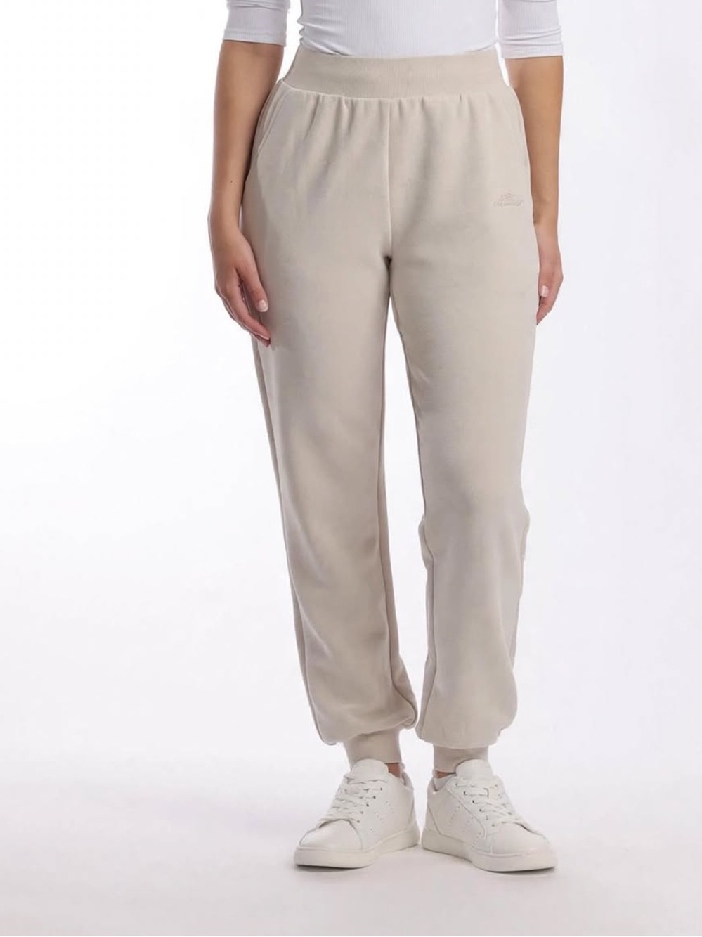 LazyPants Beige Taupe Cotton Jogger Sweatpants XS